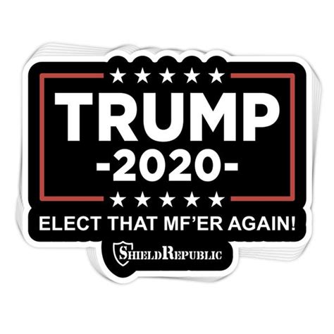 Trump 2020 Decal – Shield Republic