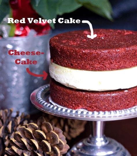 Red Velvet Cheesecake Layer Cake Holy Moly That S One Decadent Cake And That S Without The