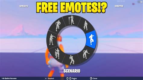 How To Get Every Emote For Free In Fortnite New Map Code Youtube