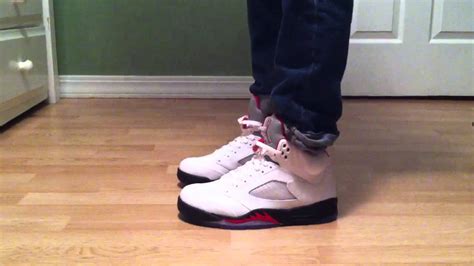 Air jordan original 5 (v) nickname: 2013 Air Jordan 5 Retro "Fire Red" ( On Feet Review ) - YouTube