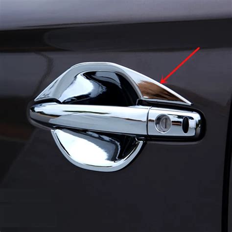 For Mitsubishi Outlander 2016 2017 Chrome Door Handle Bowl Cup Cover