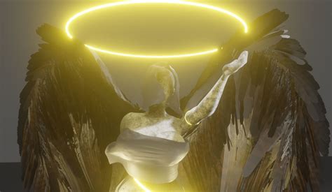 3d Angel Statue Wing Cgtrader
