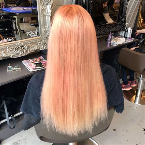 Peach hair is one of the hottest beauty trends! London Hairdressers: Peach Hair Colour Trend - Live True ...