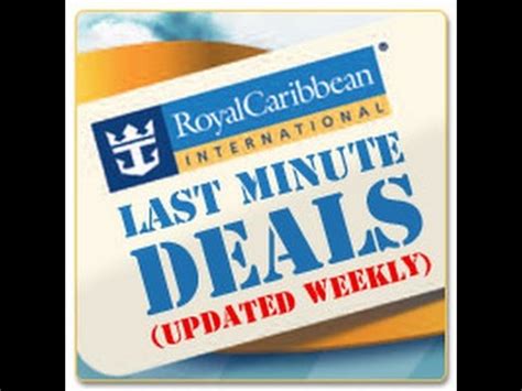 Royal Caribbean Deals Sept 30-Oct 1 - YouTube