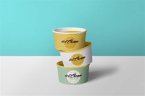 Free Ice Cream Cup Mockup | Mockup World HQ