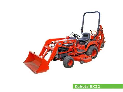 Kubota Bx22 Backhoe Loader Tractor Specs And Service Data