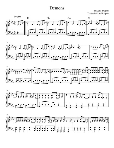 画像 Imagine Dragons Believer Piano Sheet Music Pdf 253963 Believer