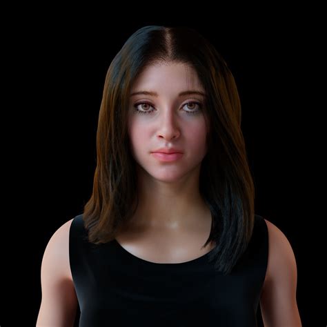 3d realistic girl nft behance