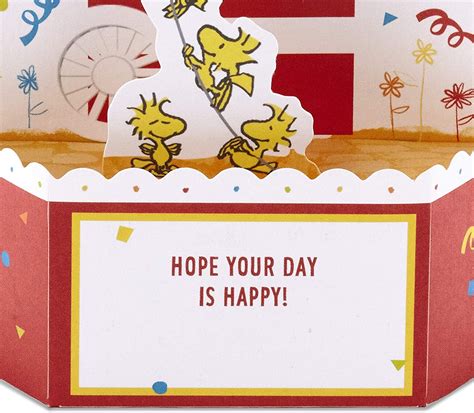 Buy Hallmark Paper Wonder Peanuts Pop Up Birthday Card With Music Snoopy Birthday Balloons