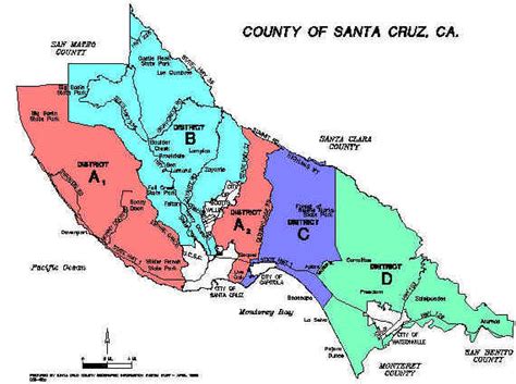 Santa Cruz County Map Verjaardag Vrouw 2020