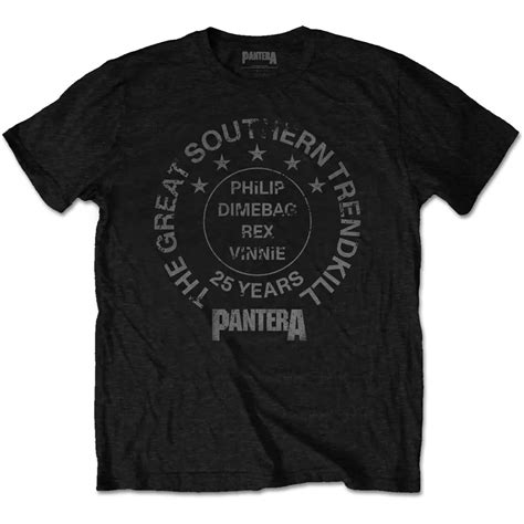 Pantera Unisex T Shirt 25 Years Trendkill Tee Shirts Rough Trade