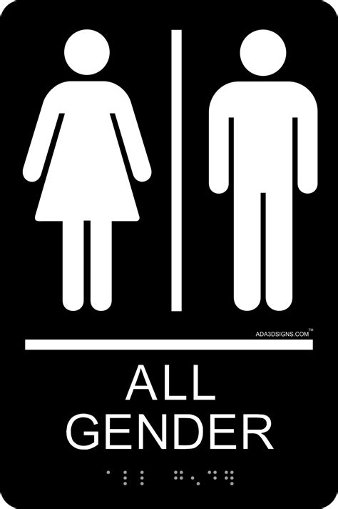 Printable All Gender Restroom Signs