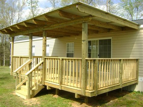 Maybe you would like to learn more about one of these? Covered Decks For Mobile Homes Porch Ideas Building A Deck ...