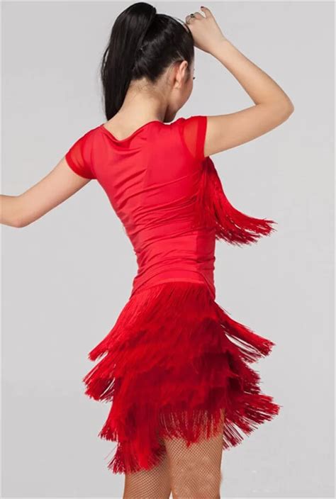 2019 2017 New Tassel Dance Skirt Latin Ballroom Samba Costume For Women Girls Fringe Sexy Salsa