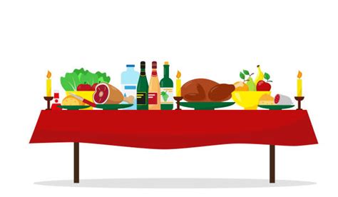 123500 Food On Table Stock Illustrations Royalty Free Vector