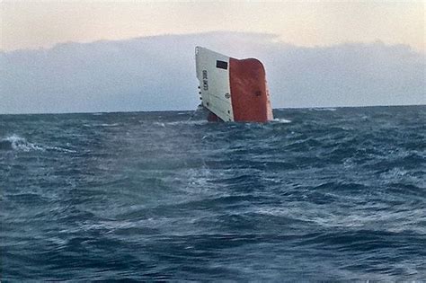 pentland firth sinking lifeboats stood down as search is called off for eight missing crewmen