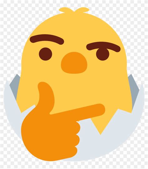 Thinking Emoji Discord Chicken Thinking Clipart 577037 Pikpng