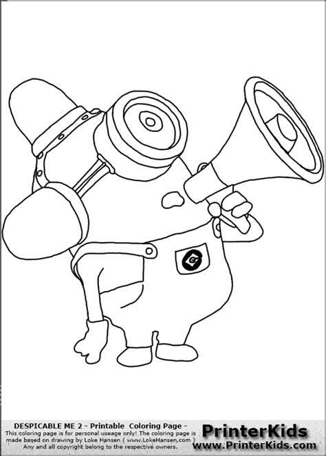 So many minion coloring pages, awaiting despicable me 3. Despicable Me Minions Coloring Pages - GetColoringPages.com