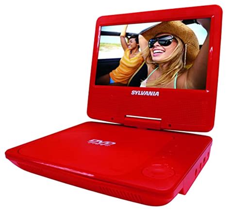 Sylvania Sdvd7052 Red 7 Inch Portable Dvd Player With