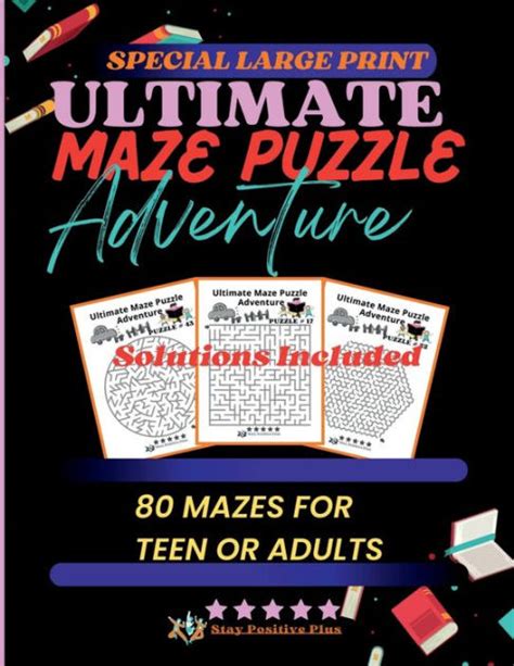 Ultimate Maze Puzzle Adventure Ultimate Mixed Maze Book 80 Maze