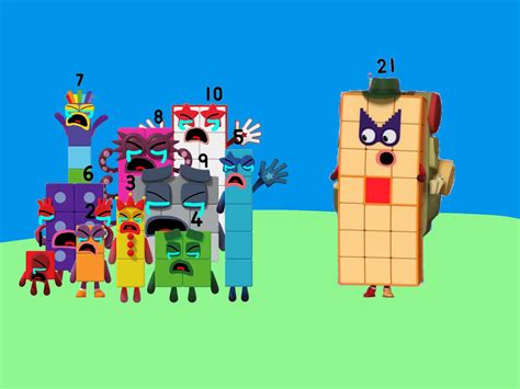 Numberblock 21 See The Numberblocks Crying By Wreny2001 On Deviantart