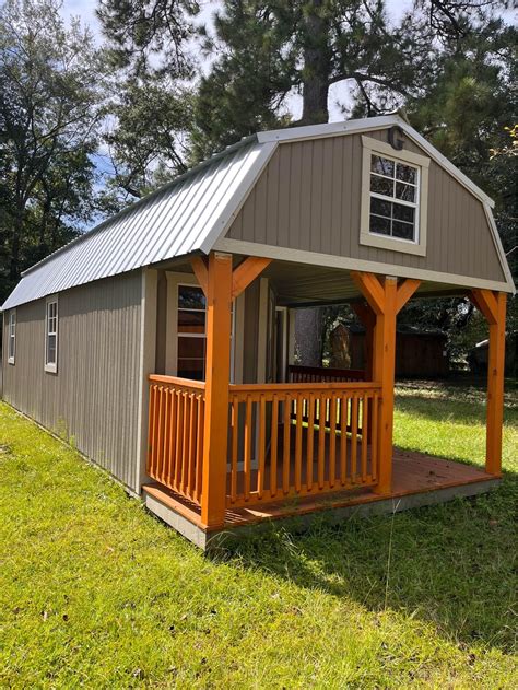 Graceland 12x32 Wraparound Porch Lofted Barn Cabin Rent To Own For