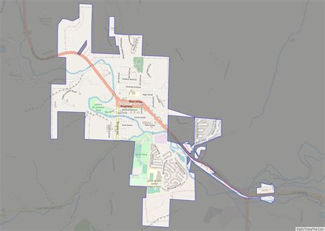 Map Of Lyons Town Colorado