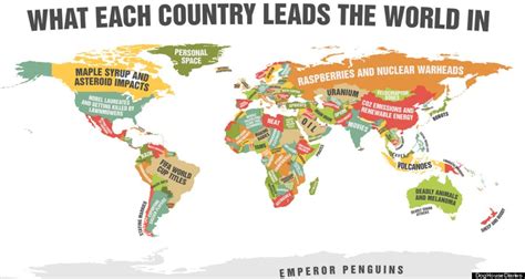 Hilarious Map Shows What Each Country Is Best At Huffpost The World Post