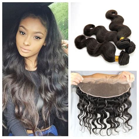 Ear To Ear Lace Frontal Closure With 3 Bundles Body Wave Full Frontal