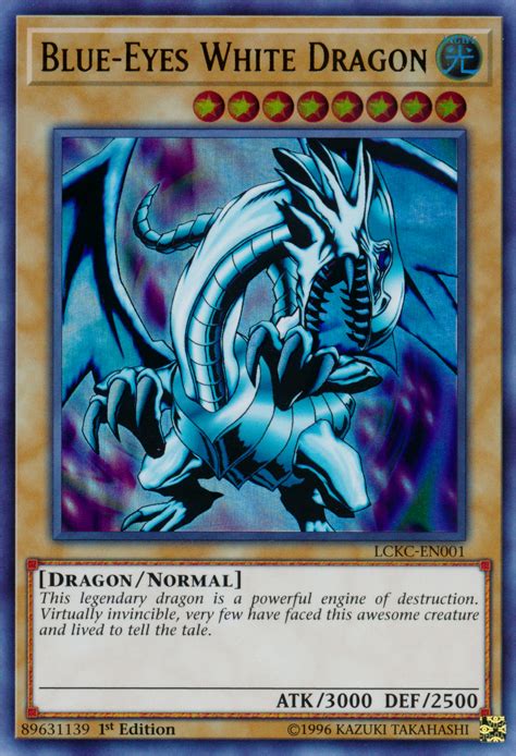This is a secret rare. Blue-Eyes White Dragon - Yugipedia - Yu-Gi-Oh! wiki
