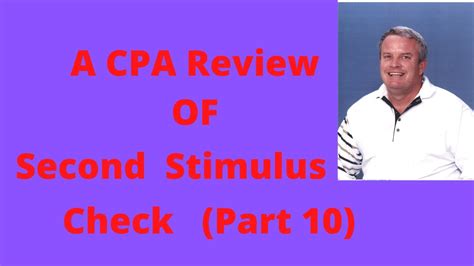 How does one qualify for this financial aid in the first place? A CPA Review of Second Stimulus Check (Part 10) - YouTube
