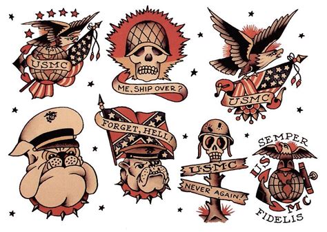 Tattoo Symbols And What They Mean Sailor Jerry Tattoo Flash Sailor