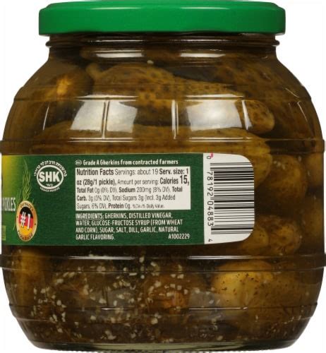 Kuhne Kosher Garlic Barrel Pickles 359 Fl Oz Smiths Food And Drug