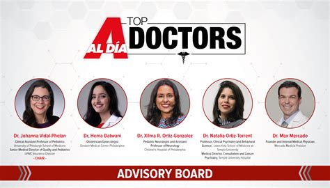 These Esteemed Medical Professionals Comprise The 2023 Al DÍa Top Doctors Advisory Board Al