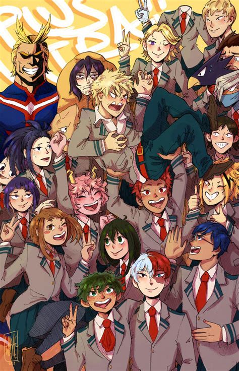 ^.^ ~feel free to use this wallpaper! BNHA class 1-a by waveoftheocean on DeviantArt