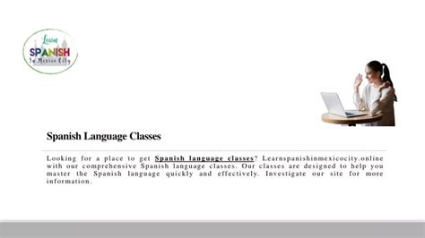 Ppt Spanish Language Classes Learnspanishinmexicocityonline