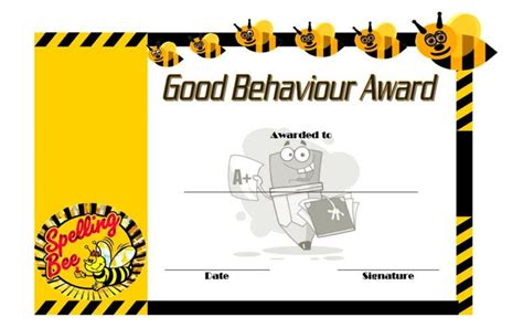 Good Behaviour Certificate Editable Templates Free 10 Best Designs