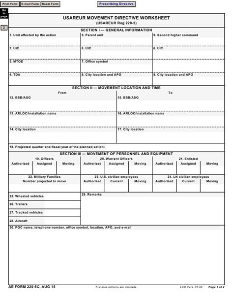 Ae Form 220 5c Fill Out Sign Online And Download Fillable Pdf