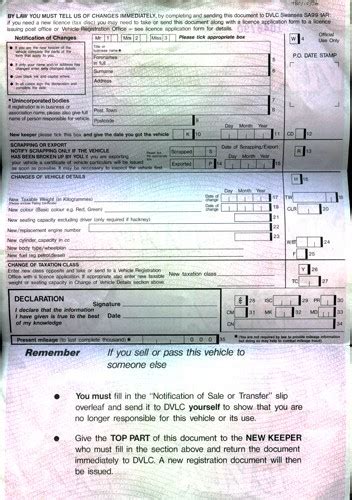 Vehicle Registration Document Living Archive