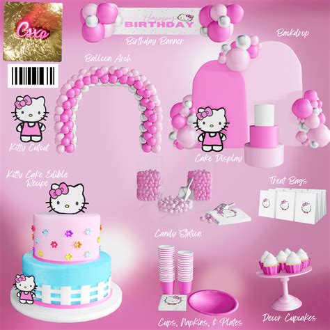Hello Kitty Party Pack Edible Cake Recipe The Sims 4 Catalog