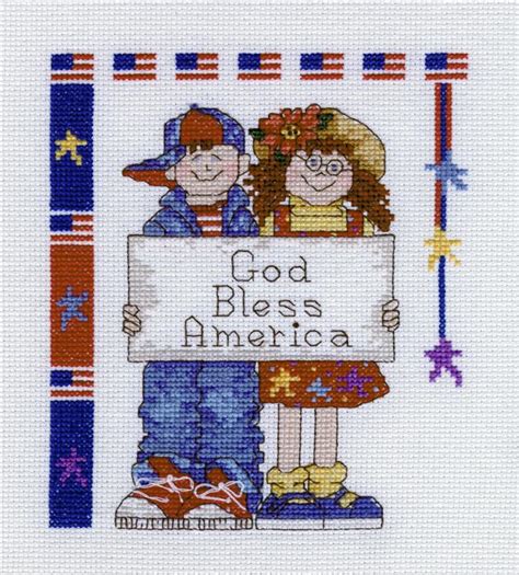 God Bless America Cross Stitch Pattern
