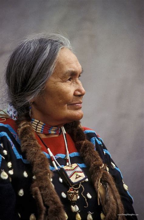 Native American Woman Cecilia Bearchum A Tribal Elder On The Umatilla Indian Reservation In
