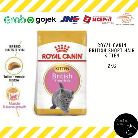 Jual Royal Canin British Short Hair Kitten 2kg Dry Cat Food