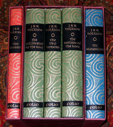 Tolkien Book Store Folio Society Set Of 5 Books