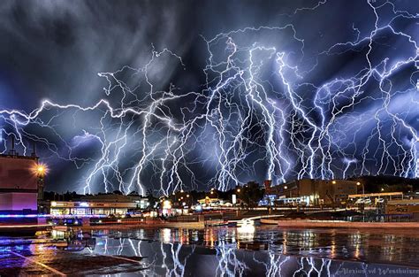 11 Minute Exposure Of Thunderstorm Over Johannesburg South Africa By