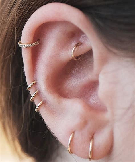 Nyc Piercing Trends Cool Earring Combinations Photos