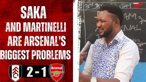 Fulham 2 Vs 1 Arsenal Angry Arsenal Fan React Saka And Martinelli
