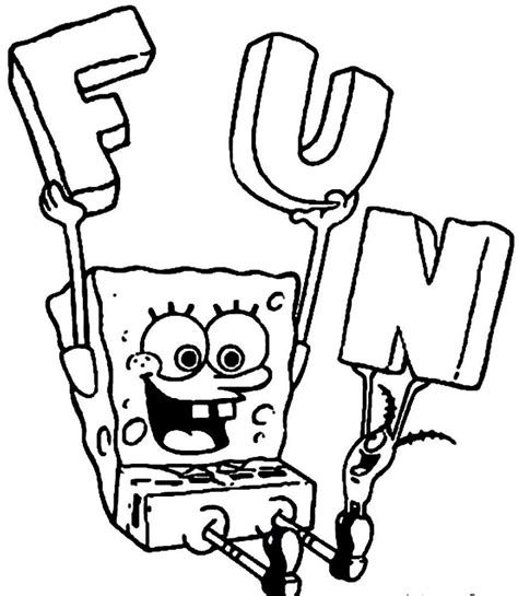 21 Outline Of Spongebob Free Coloring Pages