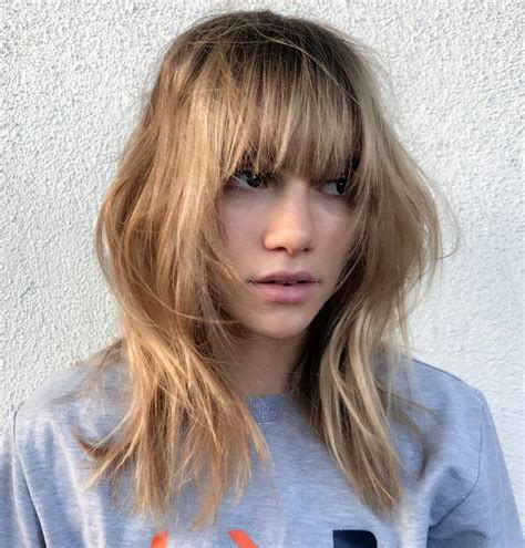 20 Best Collection Of Shaggy Haircuts With Uneven Bangs