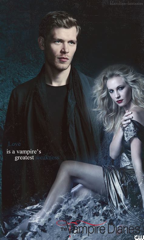 the vampire diaries klaroline fanart poster serie de televisión el diario de los vampiros